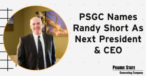 Photo of Randy Short with text: PSGC Names Randy Short As Next President & CEO